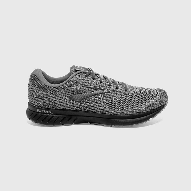 Brooks Revel 3 Israel - Men's Road Running Shoes - Grey (40537-PWXB)